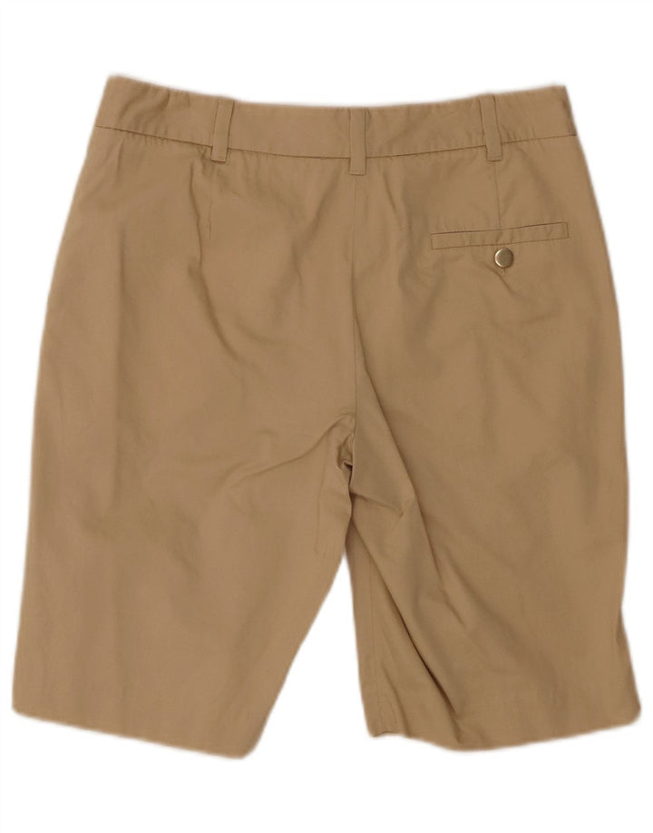 Massimo Dutti Womens Chino Shorts W26 Small Beige Cotton