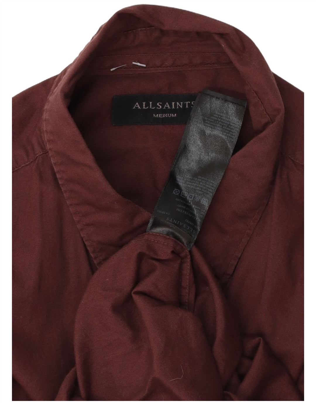 All Saints Herreskjorte Medium Bourgogne Bomuld