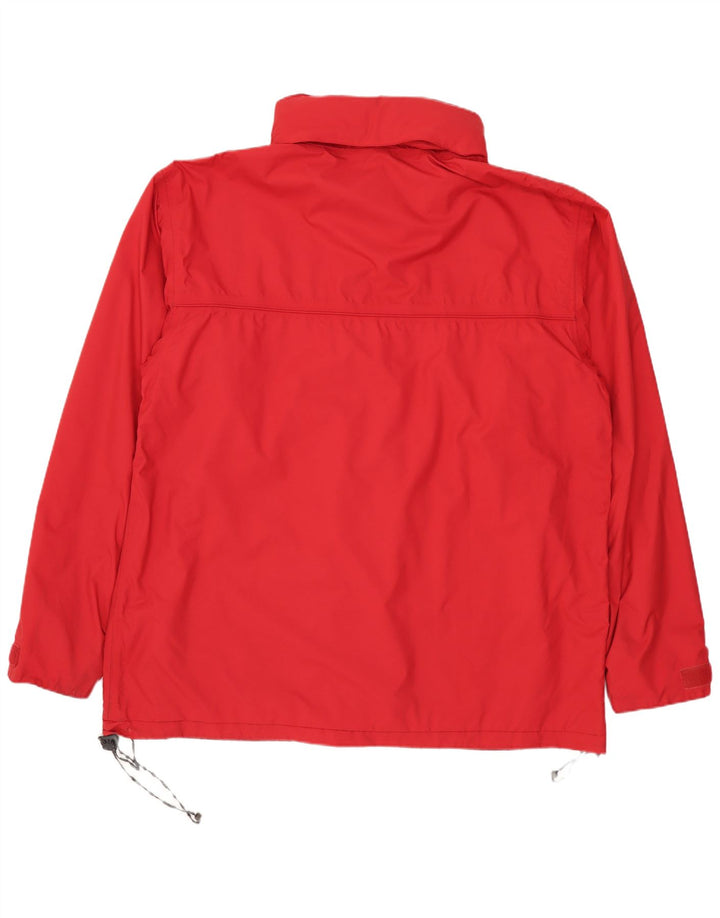 SALEWA Giacca a vento da uomo con cappuccio EU 50 Large Rosso Poliammide