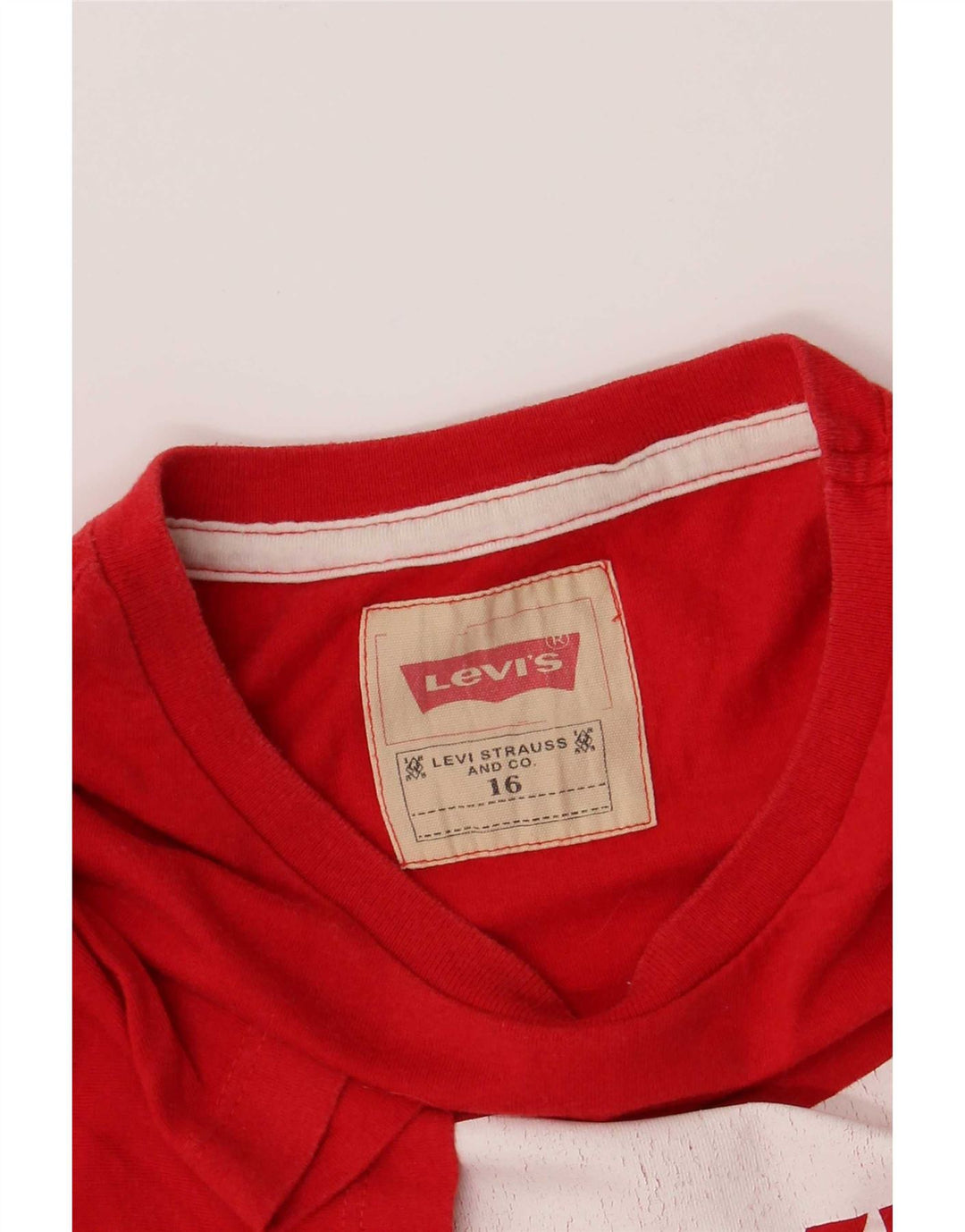 T-shirt grafica per ragazzi Levi's 15-16 anni rossa