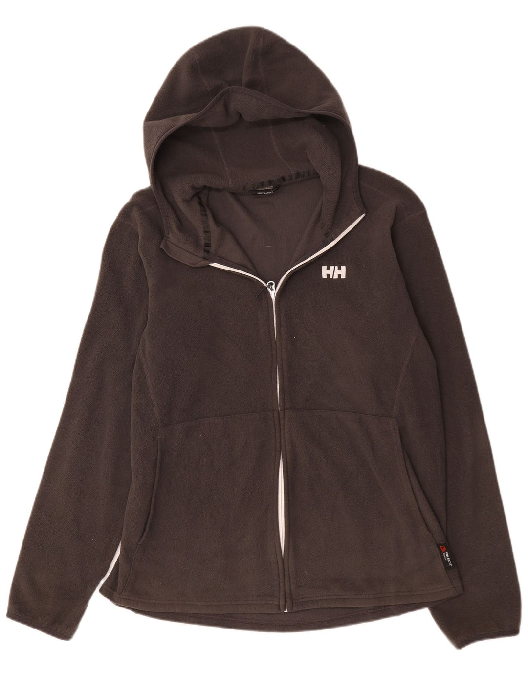 Мужская флисовая куртка Helly Hansen с капюшоном UK 40, большая серая, полиэстер
