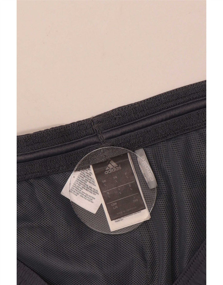 Pantaloncini sportivi Adidas Climalite da uomo di grandi dimensioni in poliestere grigio