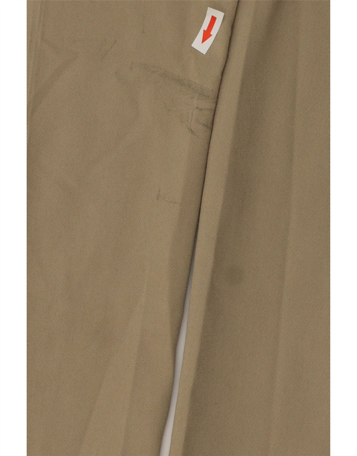 MARKS & SPENCER Mens Pegged Suit Trousers W36 L31 Beige Cotton