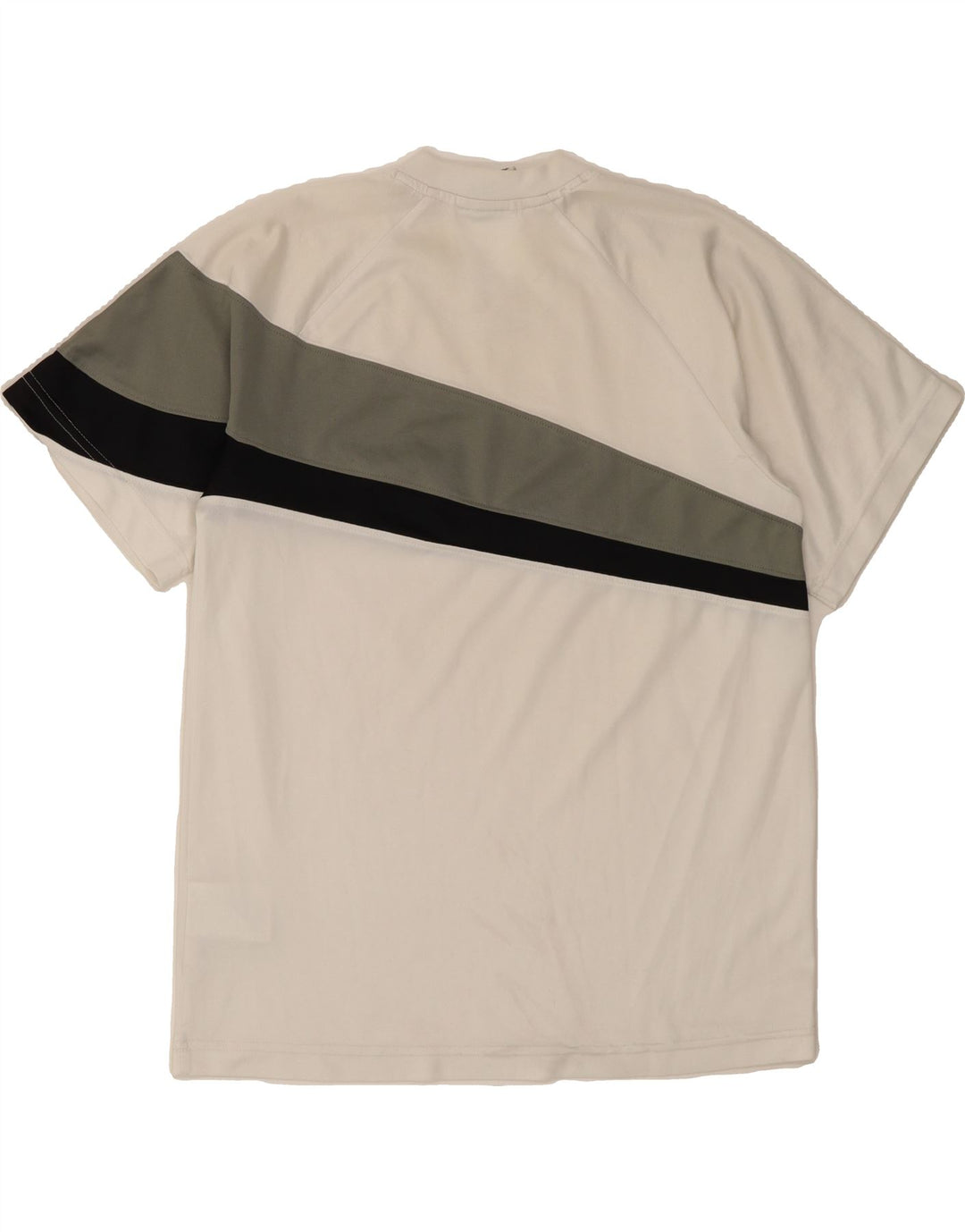 ADIDAS Boys T-Shirt Top 13-14 Years Off White Colourblock Polyester Vintage Adidas and Second-Hand Adidas from Messina Hembry 