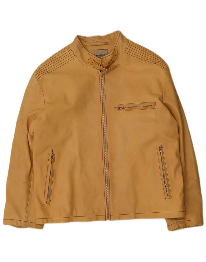 Conbipel Damen Lederjacke IT 54 3XL Gelb