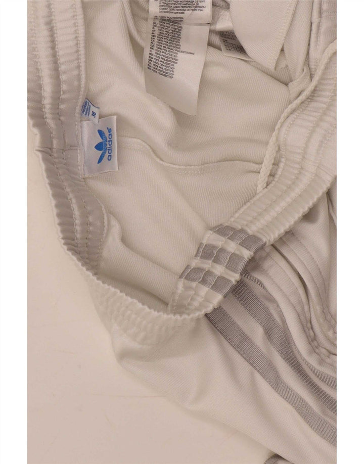 Adidas Womens Tracksuit Trousers EU 38 Medium White Polyester
