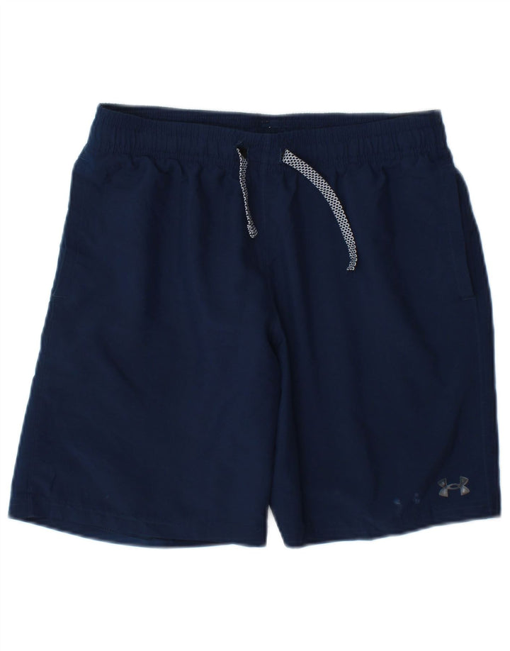 Under Armour Boys Sports Shorts 11-12 år Large Navy Blue Polyester