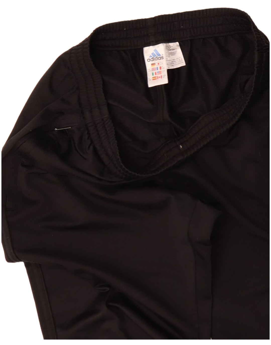 Adidas Mens Tracksuit Trousers UK 36/38 Small Black Polyester