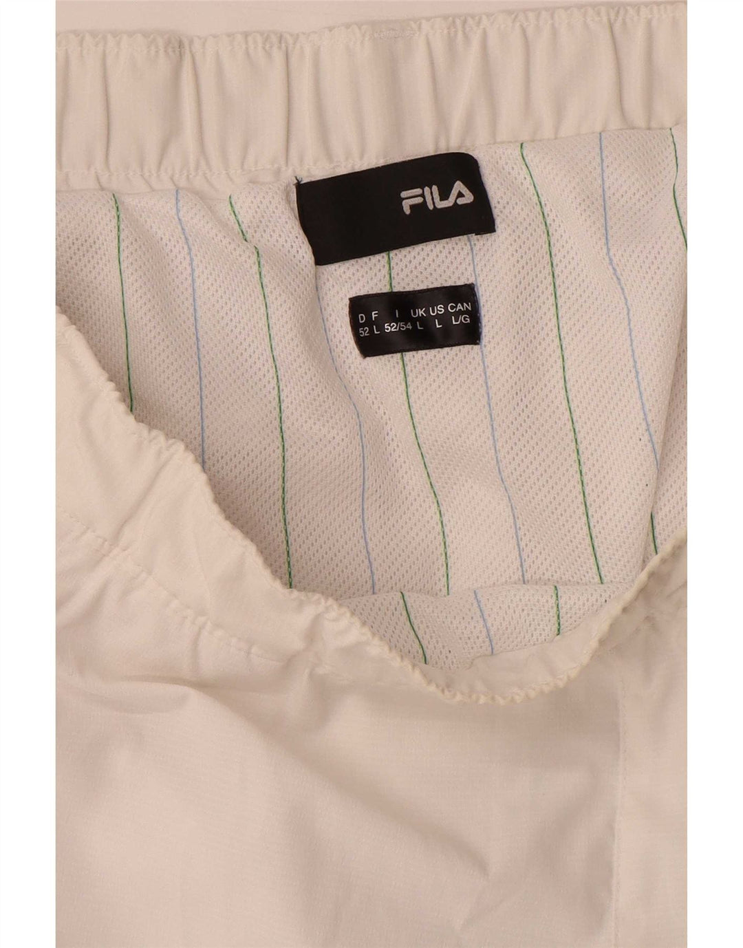 Fila Mens Swimming Shorts Large  White