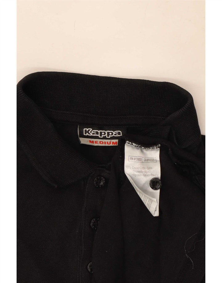 Kappa Langærmet Polo Shirt til mænd Medium Sort Bomuld