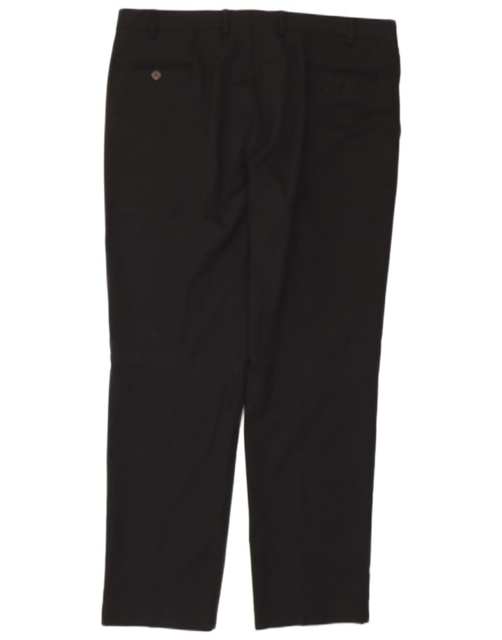 CHAPS Mens Straight Suit Trousers W40 L31 Black