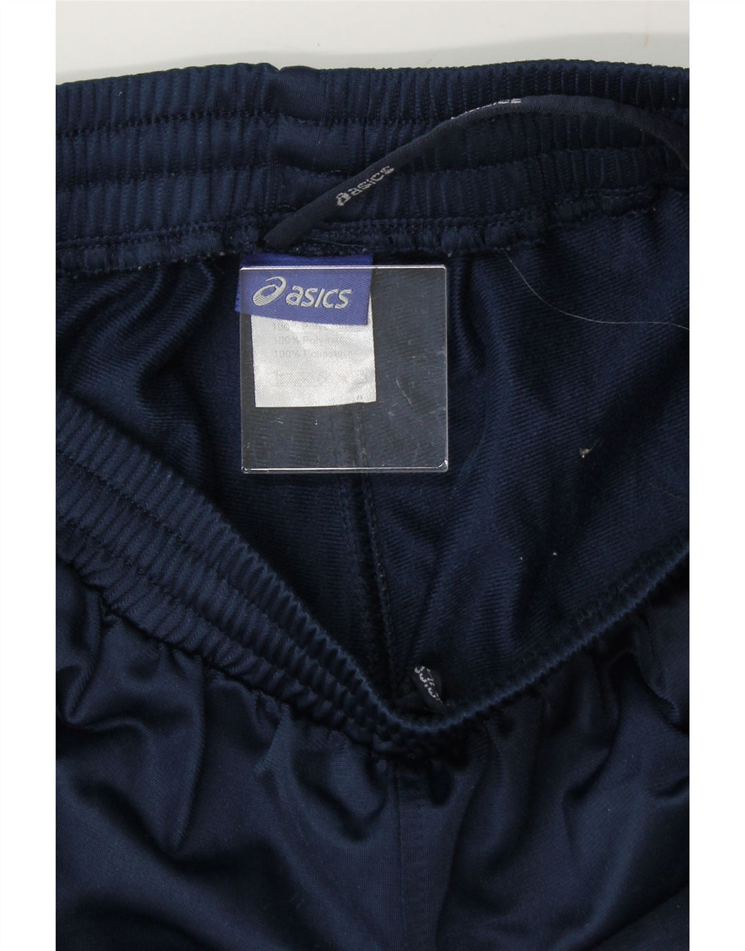 ASICS Mens Tracksuit Trousers XS  Navy Blue Polyester Vintage Asics and Second-Hand Asics from Messina Hembry 