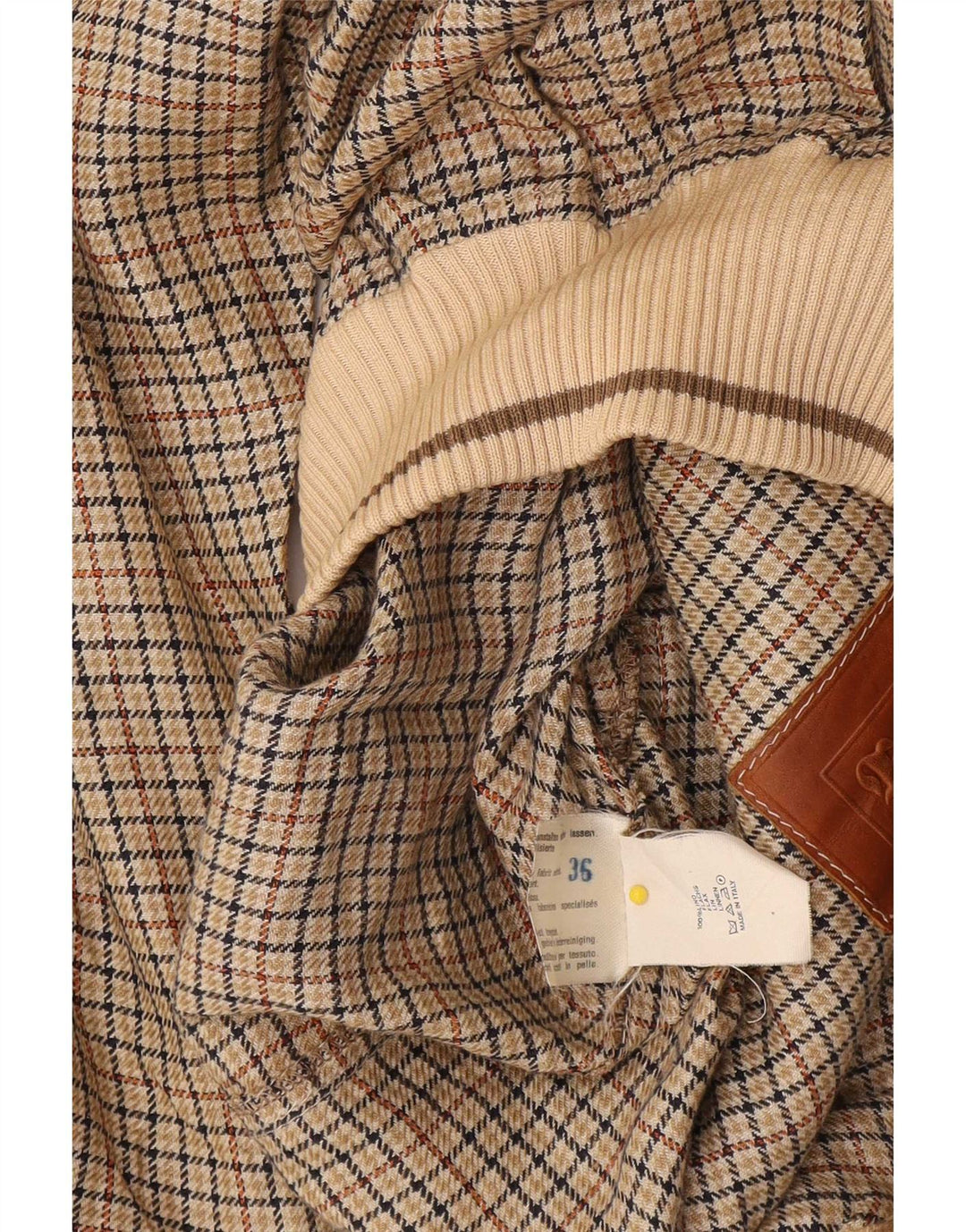 Giubbotto Bomber Uomo Breco IT 52 XL Cotone Pied De Poule Marrone