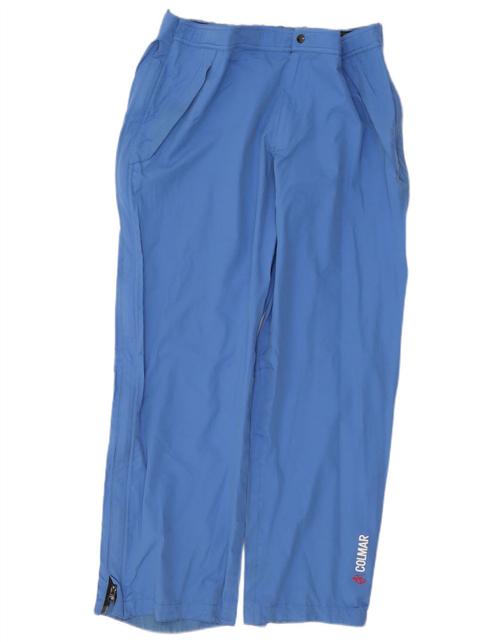Colmar Mens Straight Waterproof Trousers W36 L31 Blue Polyamide
