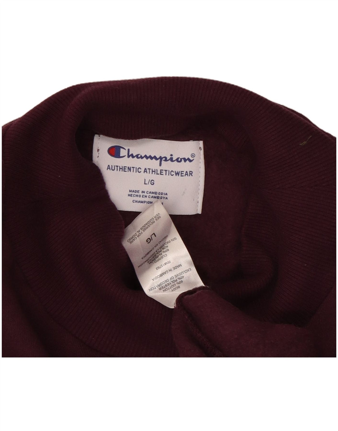 CHAMPION Womens Oversized Graphic Sweatshirt Jumper UK 16 Large Purple