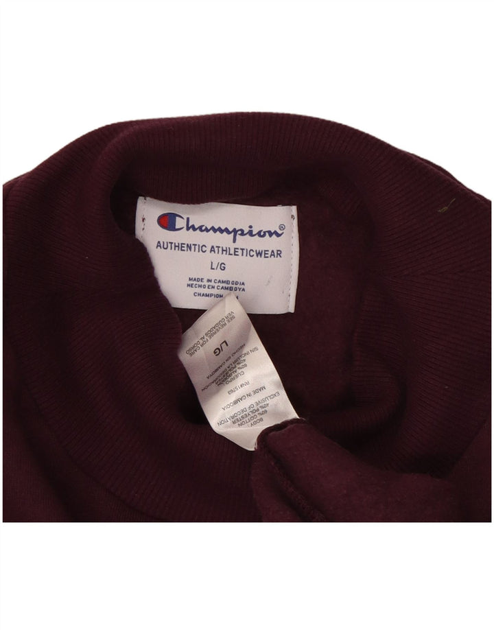 CHAMPION Womens Oversized Graphic Sweatshirt Jumper UK 16 Large Purple