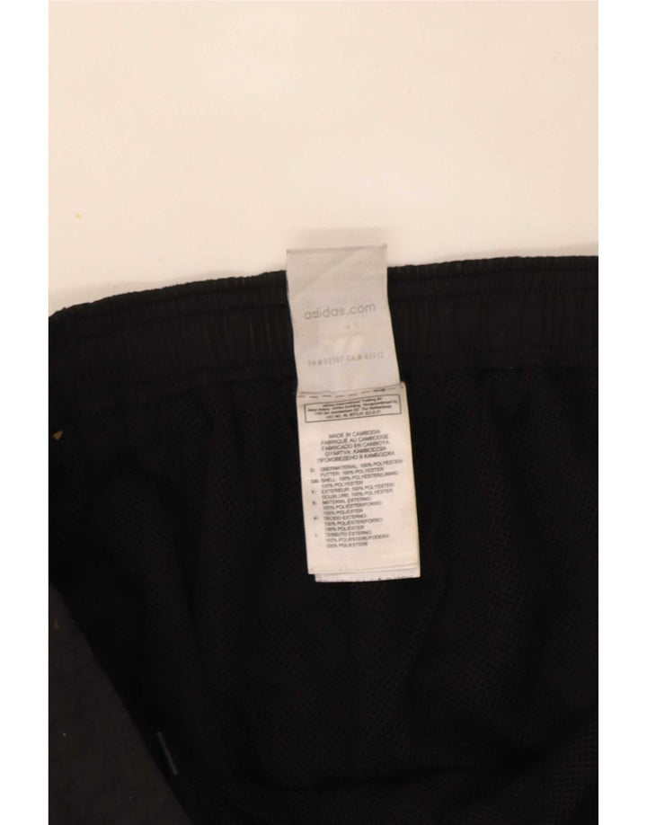 Adidas Womens Capri Tracksuit Trousers UK 16 Large Black Polyester