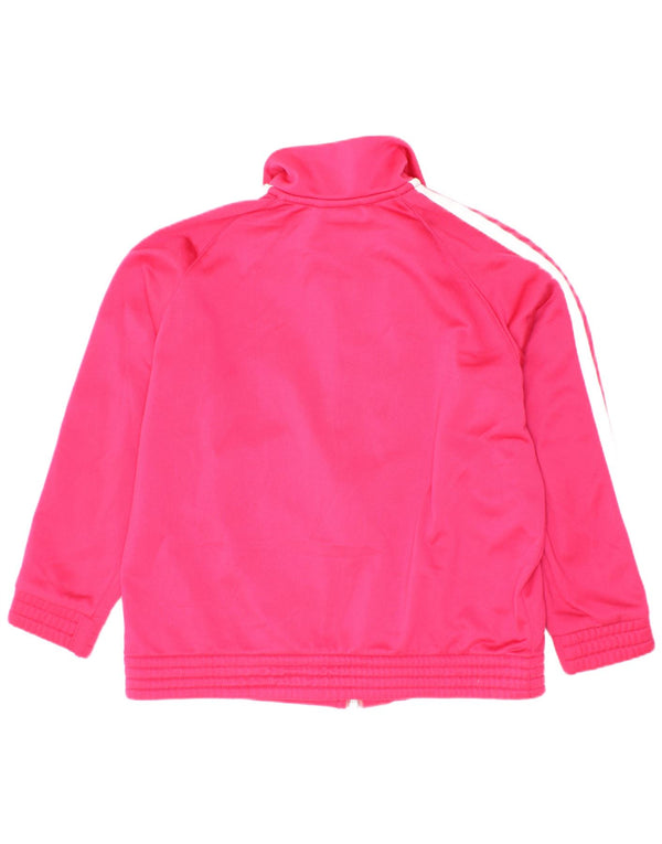 Giacca Top della tuta da ragazza Adidas 5-6 anni in poliestere rosa
