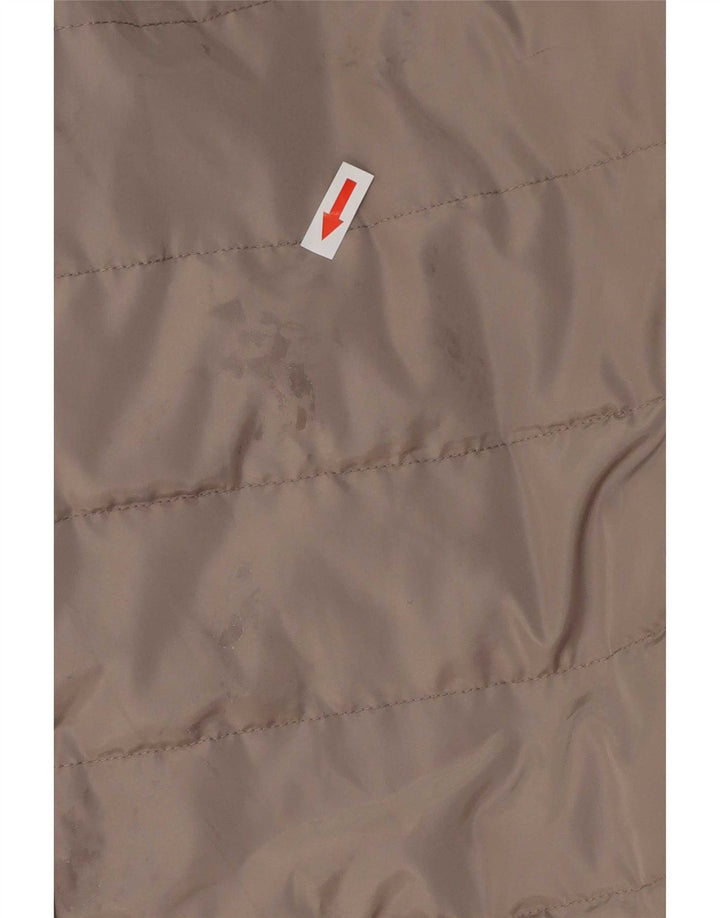 Guess Casaco feminino superdimensionado acolchoado UK 12 poliéster cinza médio