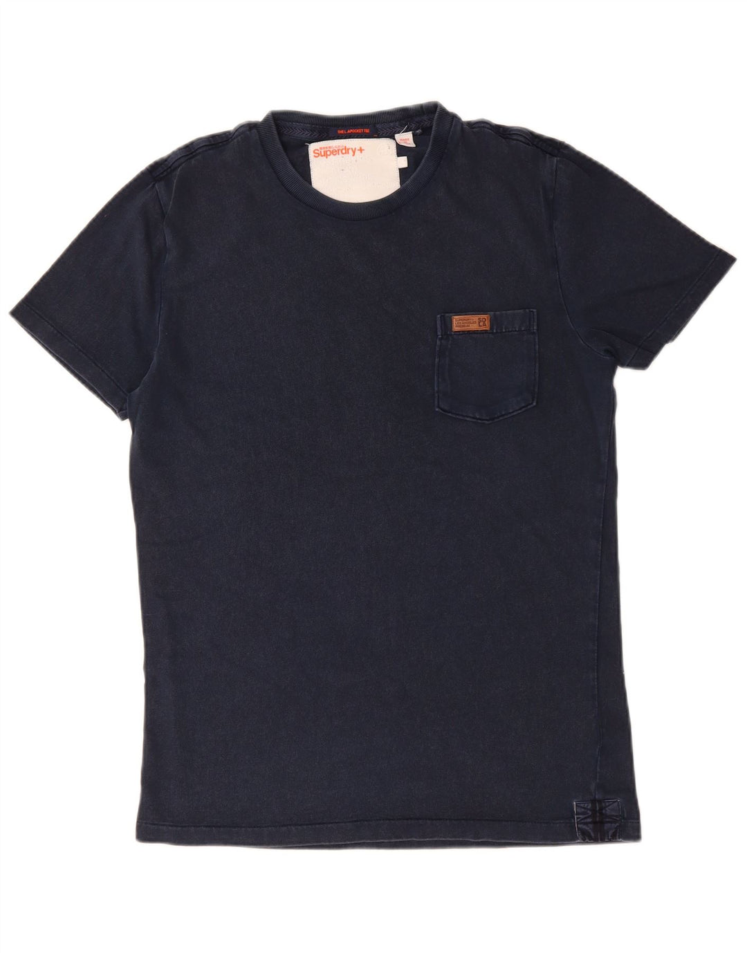 SUPERDRY Mens T-Shirt Top Medium Navy Blue Cotton
