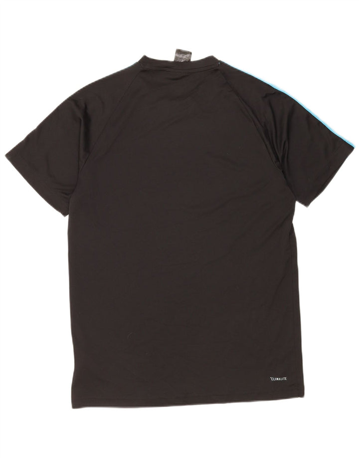 Adidas Herre Climalite T-Shirt Top Medium Sort Polyester