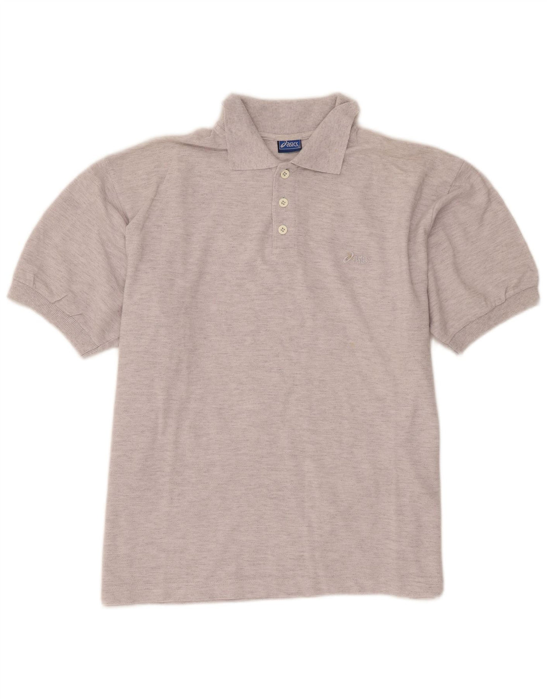 Asics Polo Homme XL Gris Moucheté Coton