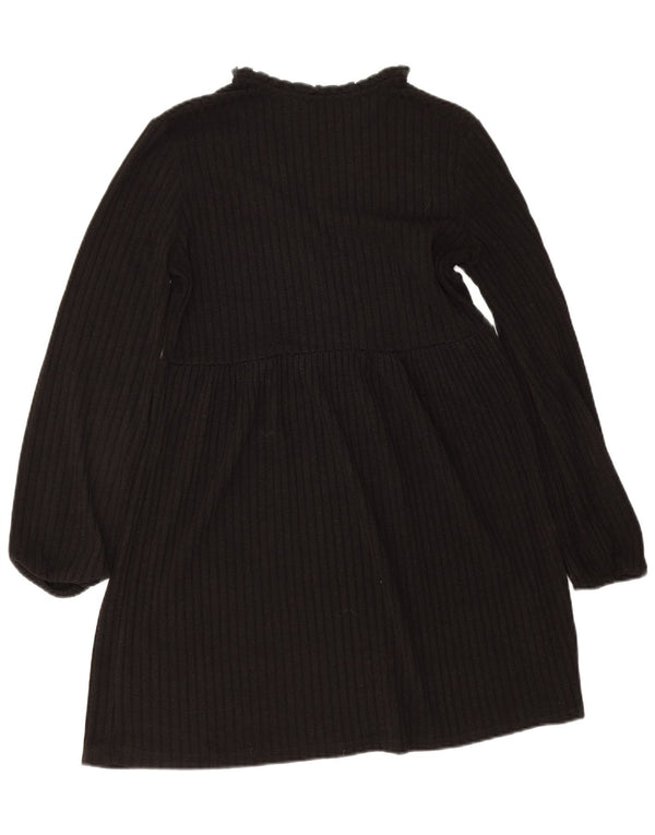 Zara Mujer Vestido Jersey UK 10 Small Negro