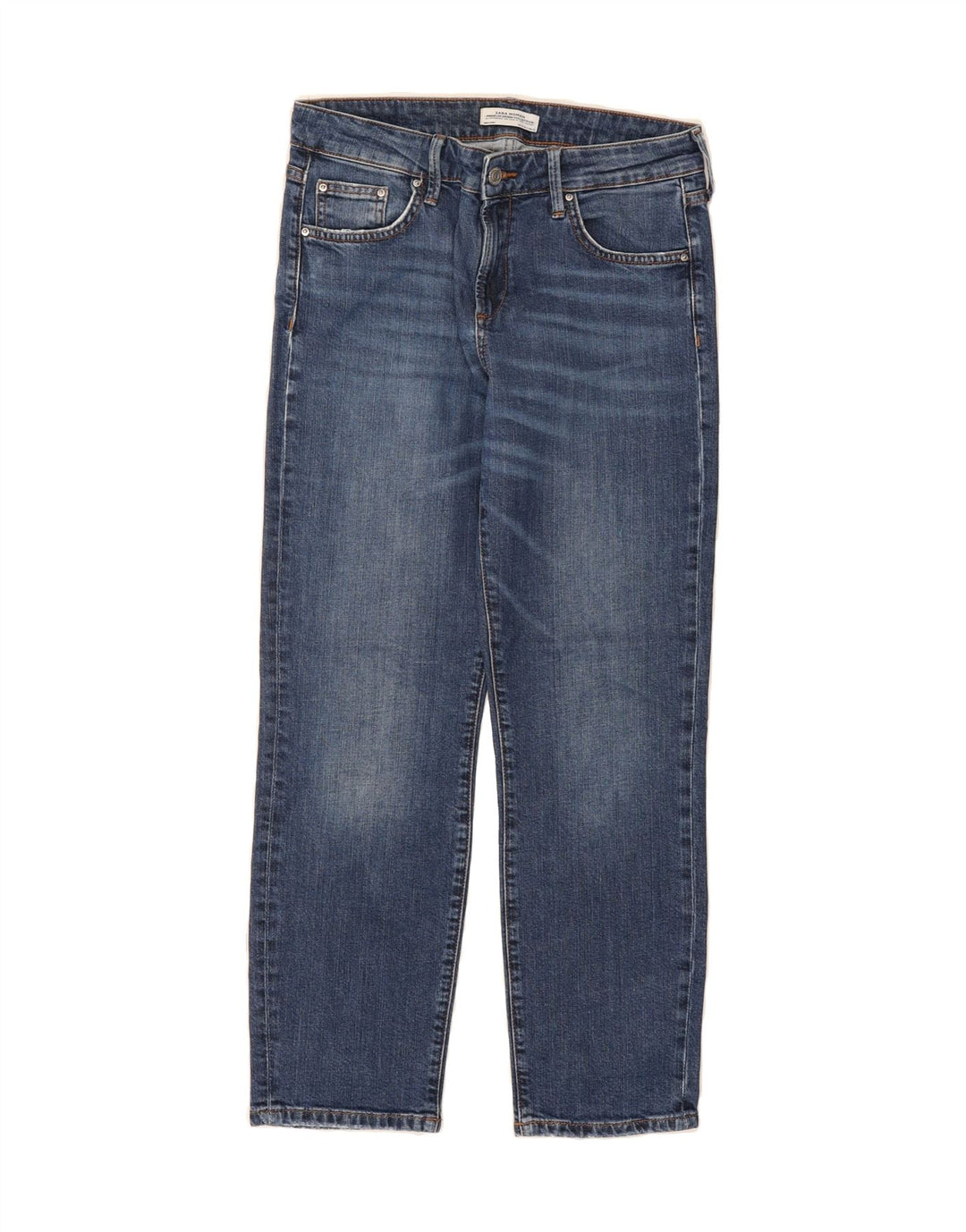 ZARA Womens Straight Jeans EU 38 Small W28 L26 Blue Vintage Zara and Second-Hand Zara from Messina Hembry 