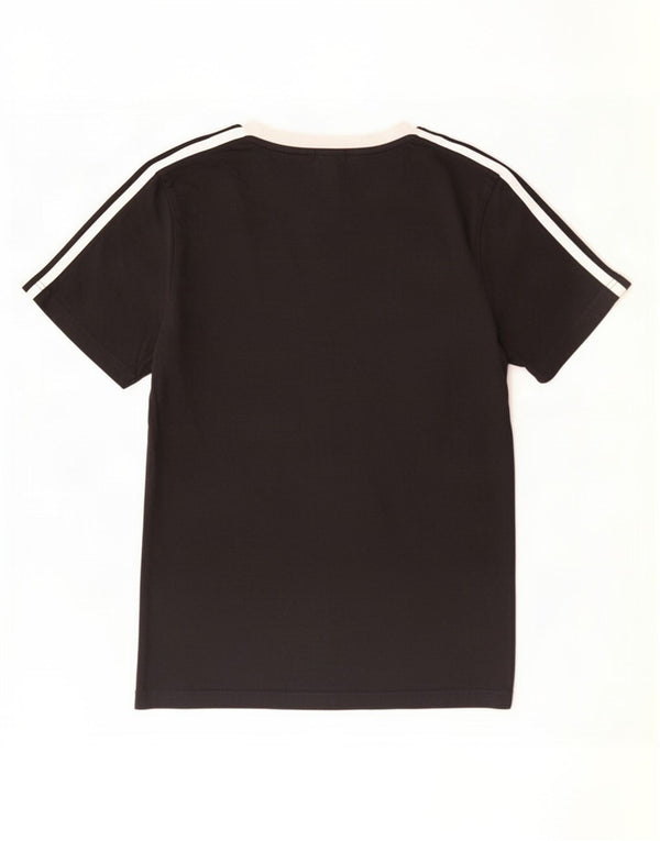 Adidas Boys T-Shirt Top 11-12 år Sort Bomuld