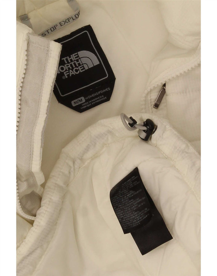 The North Face Womens Padded Gilet UK 14 Medium White Polyester