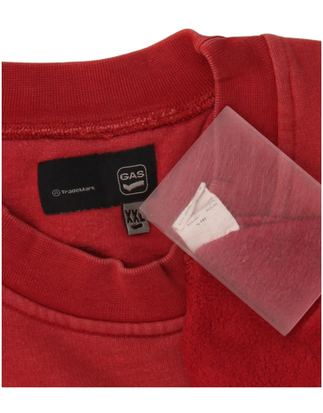 Gas Mens Graphic Sweatshirt Jumper 2XL Red Cotton