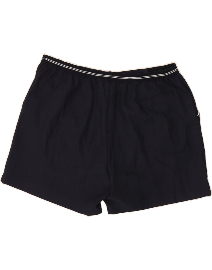 VINTAGE Mens Chino Shorts W38 XL Navy Blue Polyester Vintage Vintage and Second-Hand Vintage from Messina Hembry 