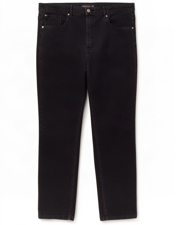Marks & Spencer Damen Cordhose mit hoher Taille, UK 18, XL, W38, L27, Marineblau B
