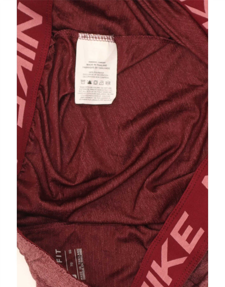 Nike Mens Dri Fit Sport Shorts XL Maroon Polyester