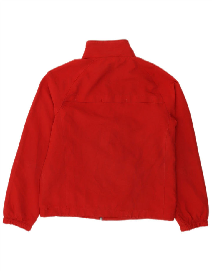 NIKE Boys Dri Fit Tracksuit Top Jacket 8-9 Years Small Red Polyester