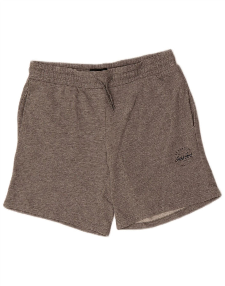 JACK & JONES Mens Sport Shorts Medium  Grey Cotton