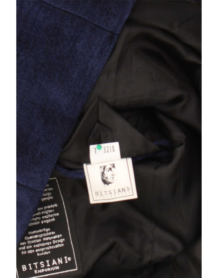 Vintage Mens 4 Button Blazer Jacket UK 40 Large Navy Blue
