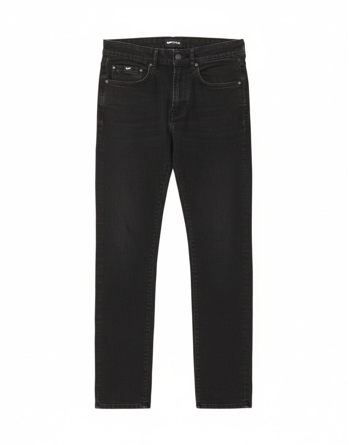 GAS Mens Albert Slim Jeans W30 L32 Black Cotton