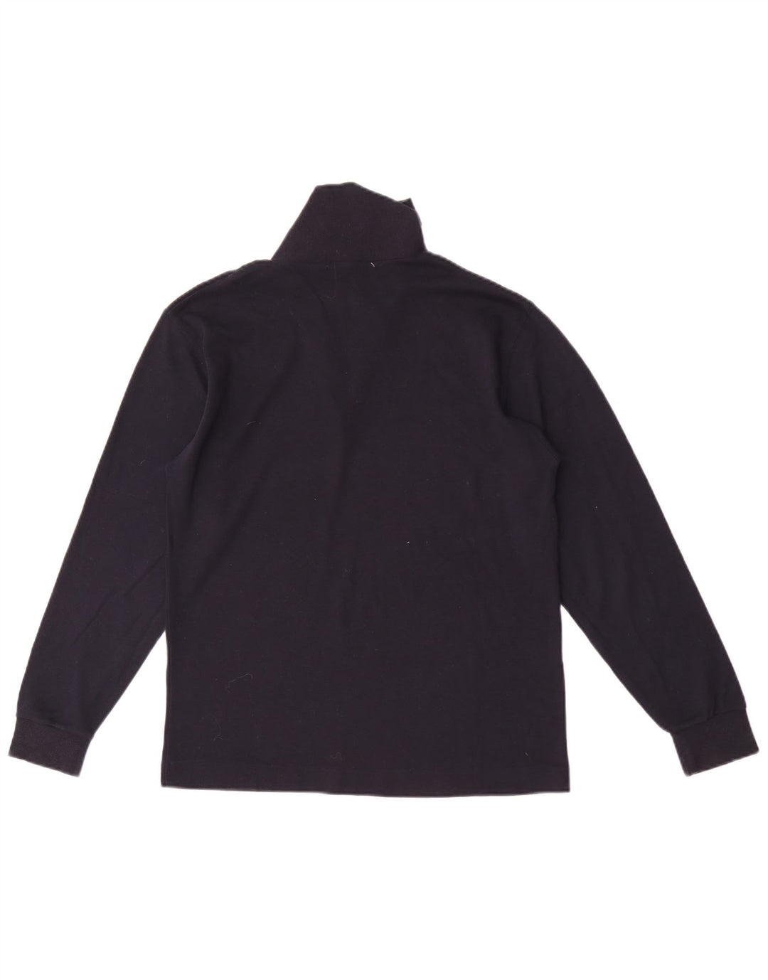 Fila Mens Zip Neck Top Long Sleeve IT 46 Small Navy Blue Cotton