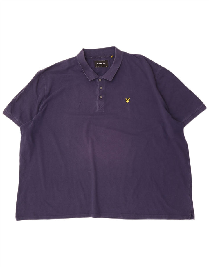 Lyle & Scott Mens Polo Shirt 5XL Navy Blue Cotton