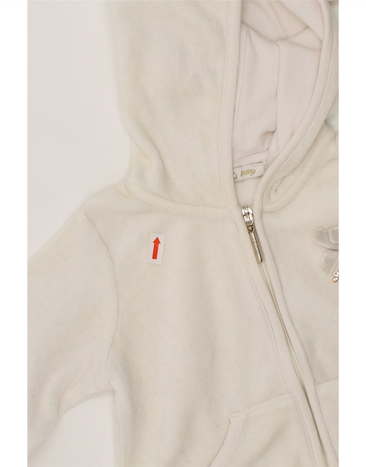 LIU JO Baby Girls Zip Hoodie Sweater 6-9 Months White Cotton Vintage Liu Jo and Second-Hand Liu Jo from Messina Hembry 
