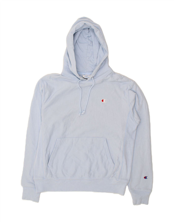 CHAMPION Mens Hoodie Jumper Medium Blue Cotton Vintage Champion and Second-Hand Champion from Messina Hembry 