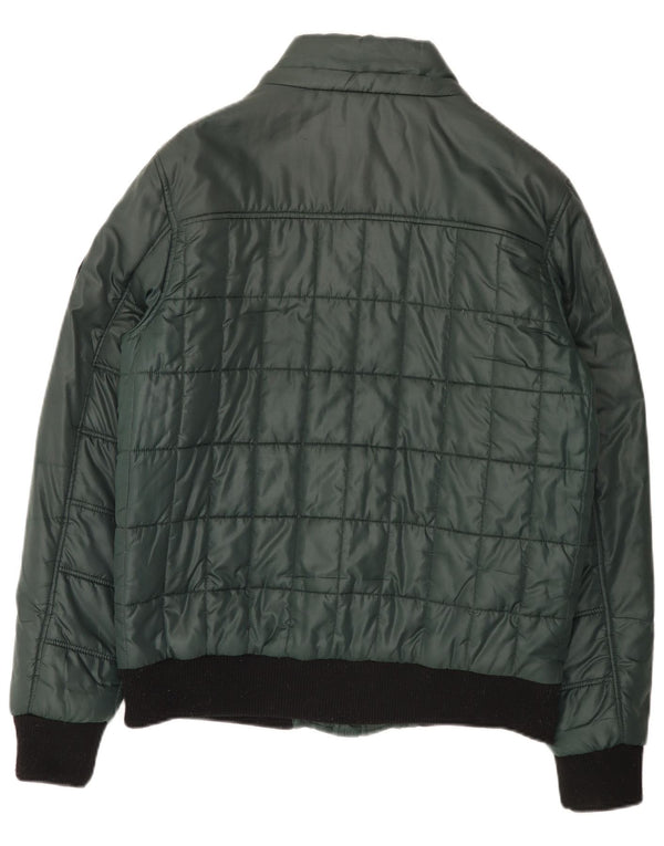 Jaqueta acolchoada masculina Kenvelo UK 40 poliéster verde grande
