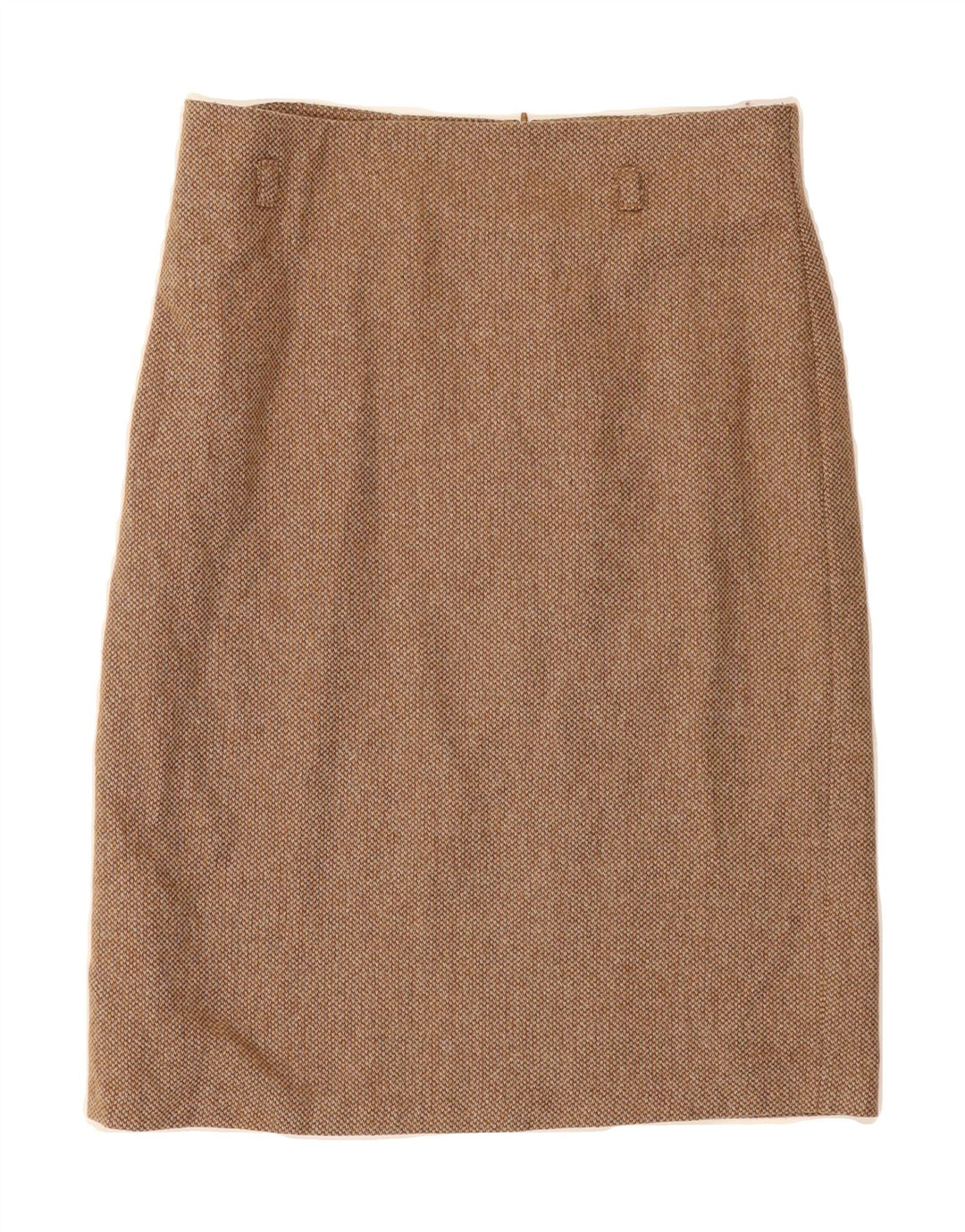 BENETTON Womens Straight Skirt IT 44 Medium W30  Brown Virgin Wool Vintage Benetton and Second-Hand Benetton from Messina Hembry 