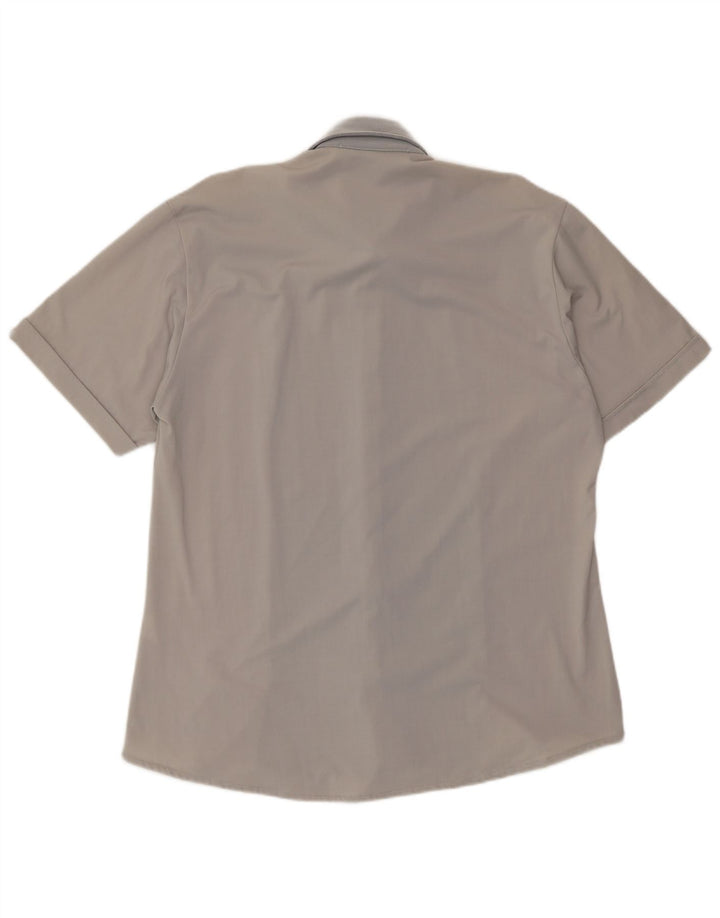 Sasch Chemise à manches courtes pour homme Large Gris Colorblock Polyester