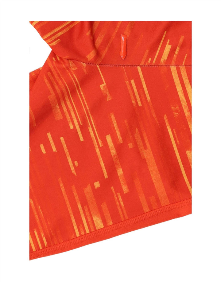REEBOK Womens Capri Leggings UK 4/6 XS  Orange Striped Polyester Vintage Reebok and Second-Hand Reebok from Messina Hembry 