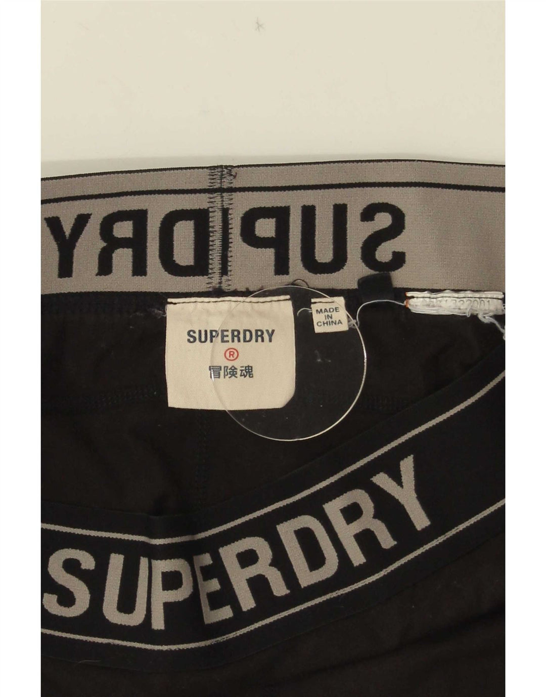 Superdry Damen Graphic Leggings UK 16 Large Schwarz Polyamid