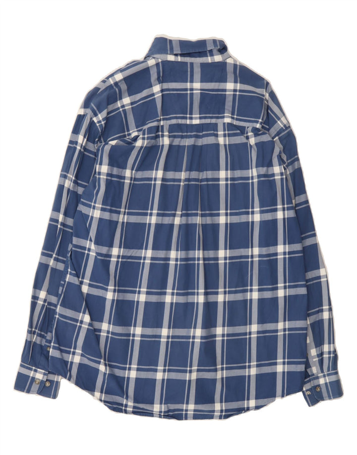 WRANGLER Mens Shirt Large Navy Blue Check Vintage Wrangler and Second-Hand Wrangler from Messina Hembry 