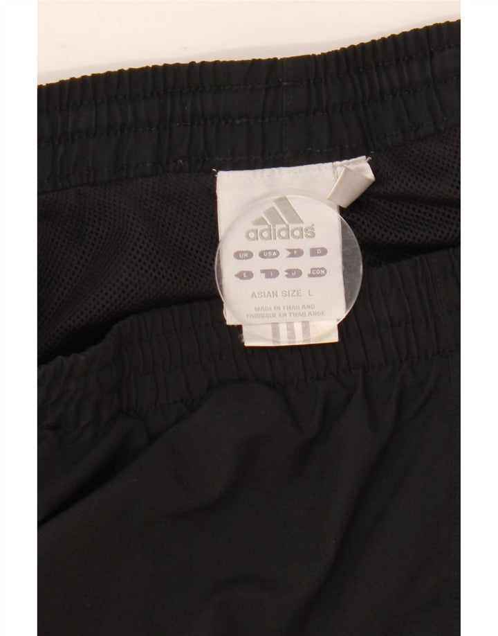 Adidas Mens Tracksuit Trousers Large  Black Polyester