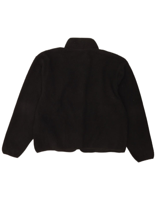 Nike Chaqueta de forro polar holgada para hombre UK 38 Mediano Negro Poliéster